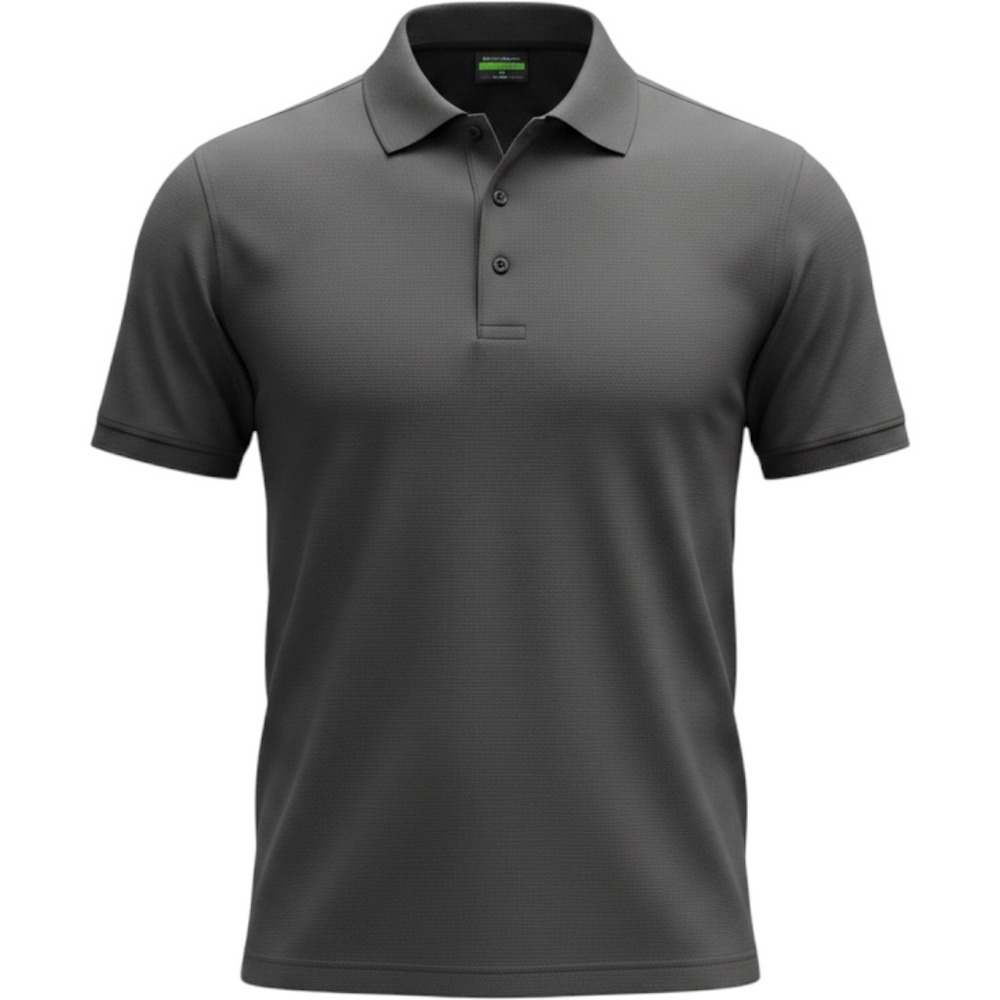 Ben Hogan Polo Shirt Mens 2XL Gray Performance Textured Short Sleeve Big & Tall